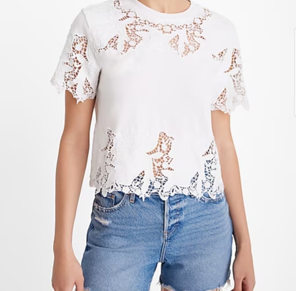Express White Blouse with Elegant Design